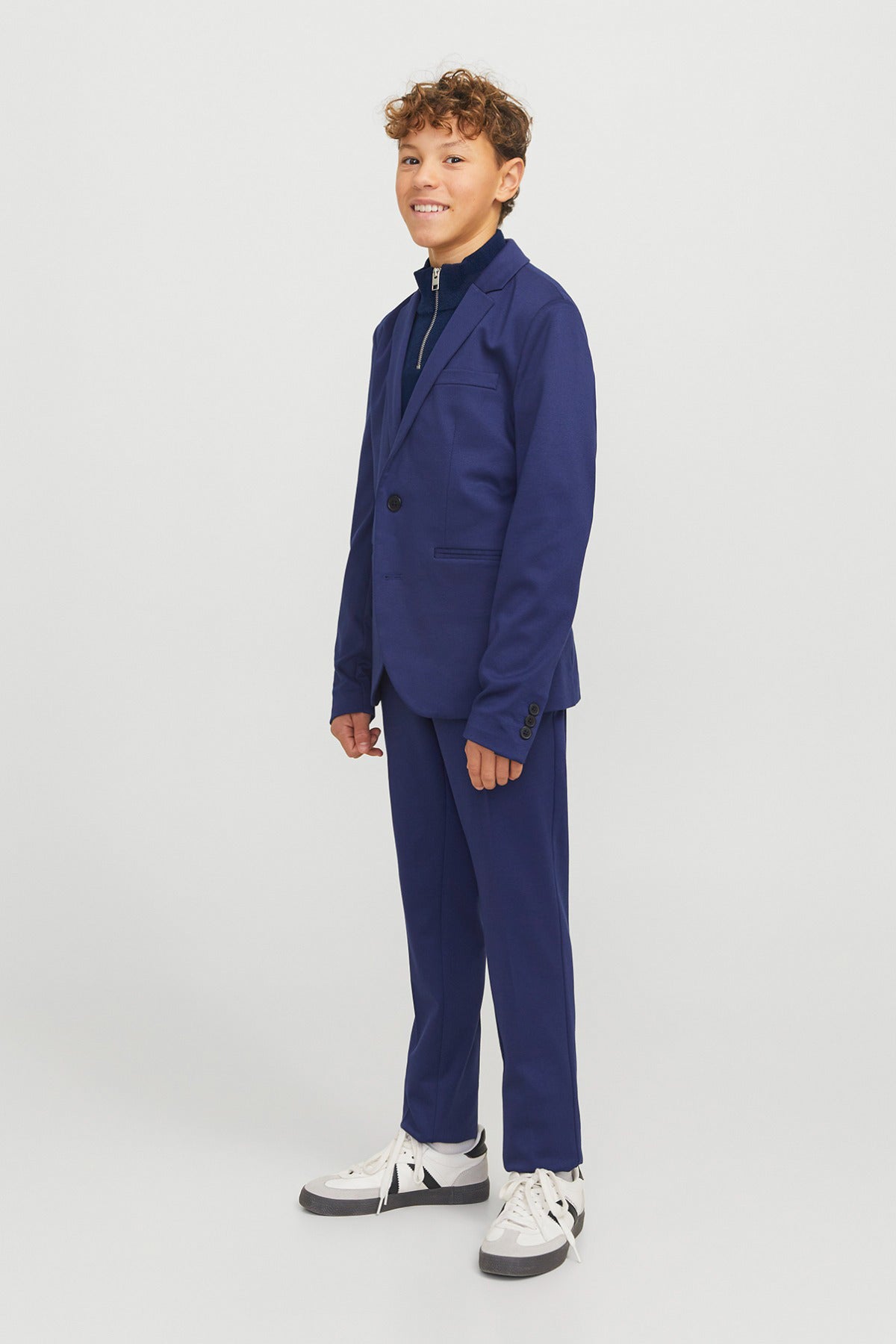 Jack & Jones Junior JJEEMIL KNIT HALF ZIP NOOS JNR