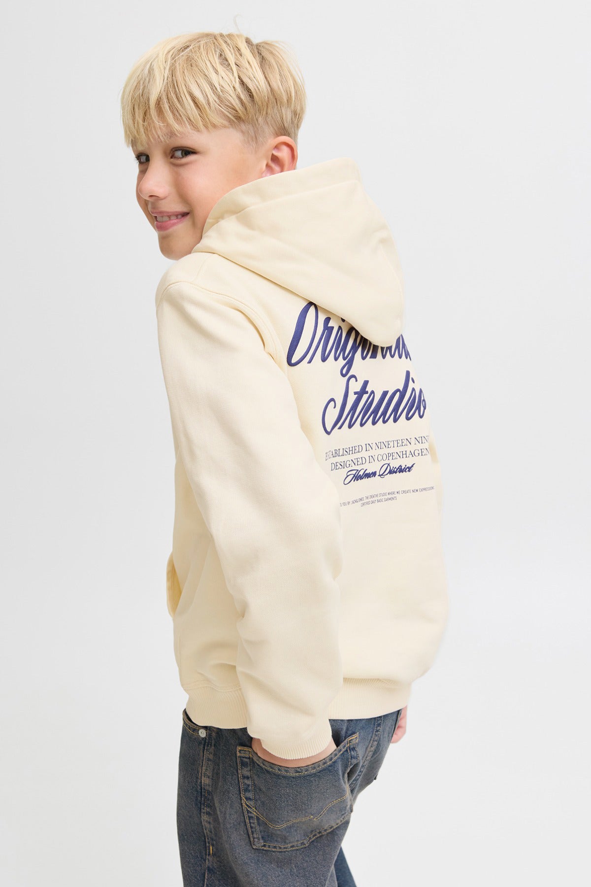 Jack & Jones Junior JORNORREBRO TYPO BACK SWEAT HOOD SN JNR