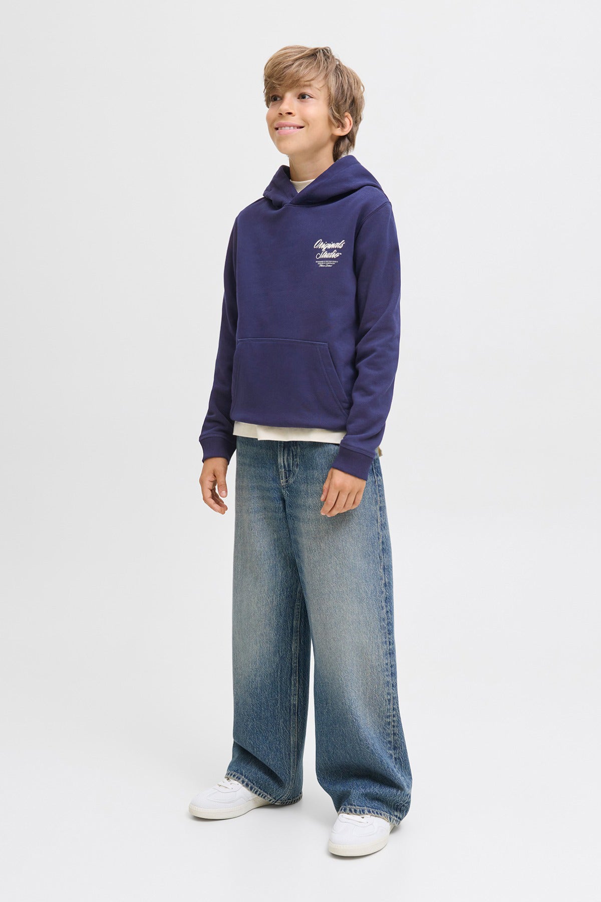 Jack & Jones Junior JORNORREBRO TYPO BACK SWEAT HOOD SN JNR