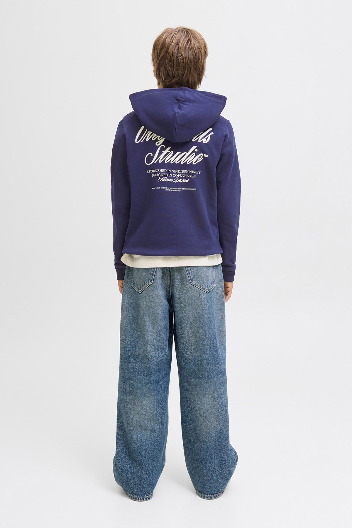 Jack & Jones Junior JORNORREBRO TYPO BACK SWEAT HOOD SN JNR