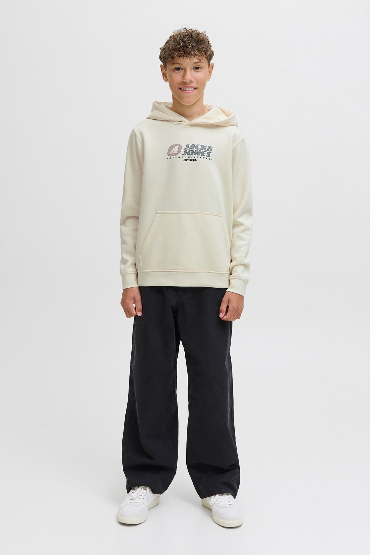 Jack & Jones Junior JCOTIER FRONT PRINT SWEAT HOOD SN JNR