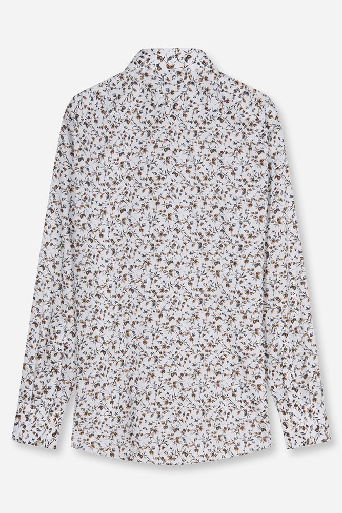 Strygefri skjorte med flerfarvet print i modern fit