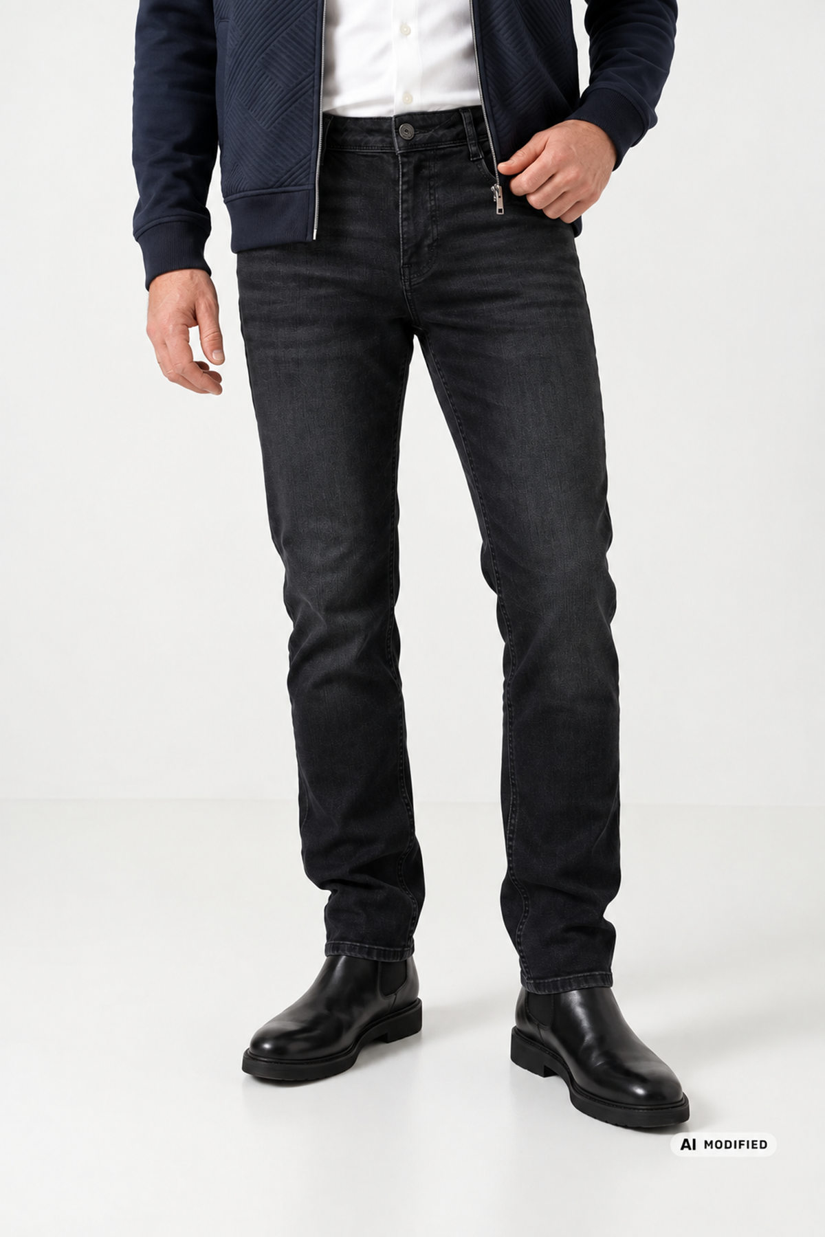 Wesley - Kvalitetsjeans med stræk og tapered pasform