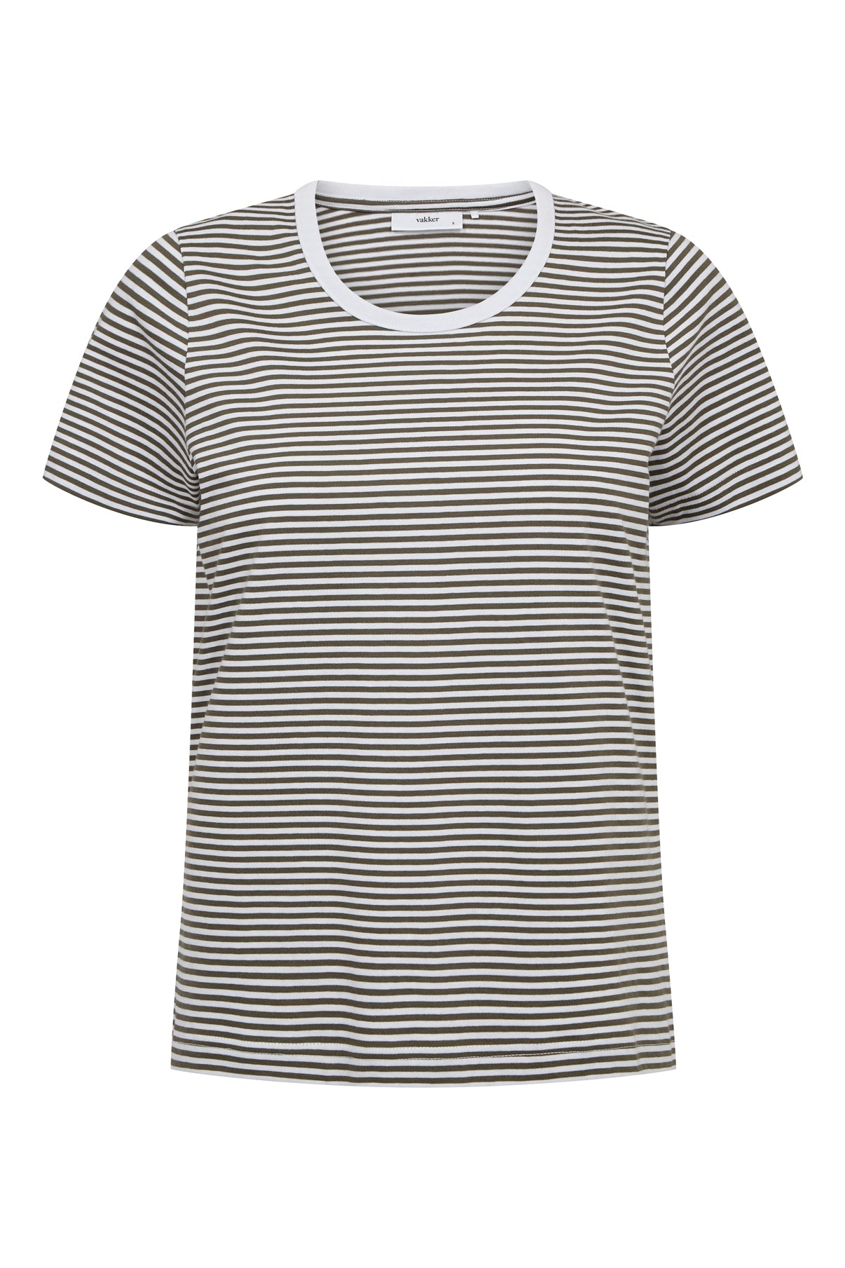 VAKKER Sol - Stribet T-shirt med korte ærmer