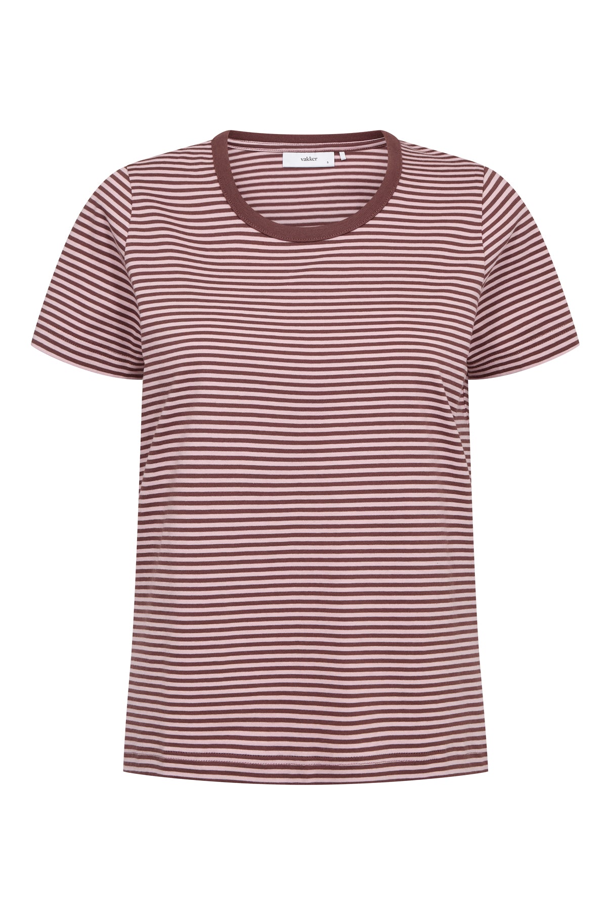 VAKKER Sol - Stribet T-shirt med korte ærmer