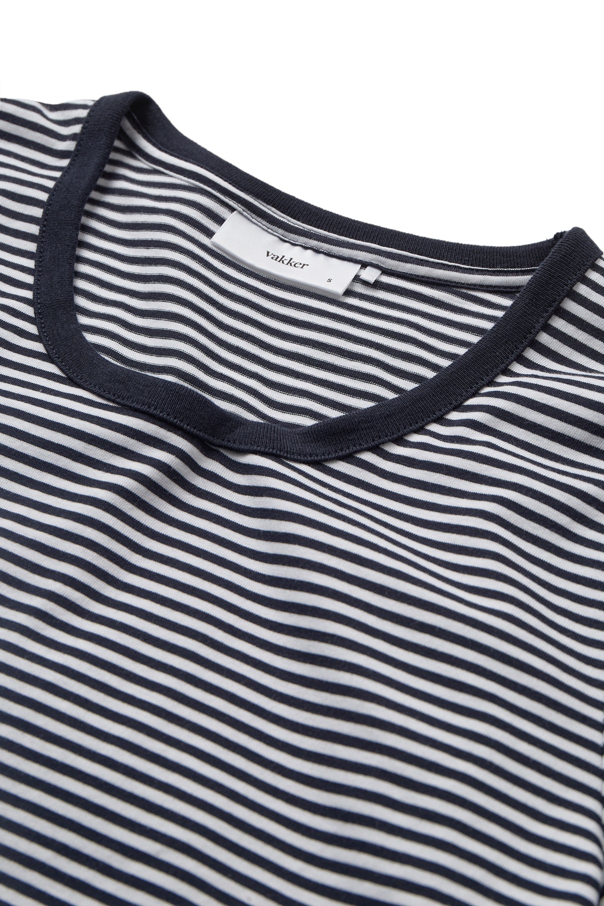 VAKKER Sol - Stribet T-shirt med korte ærmer