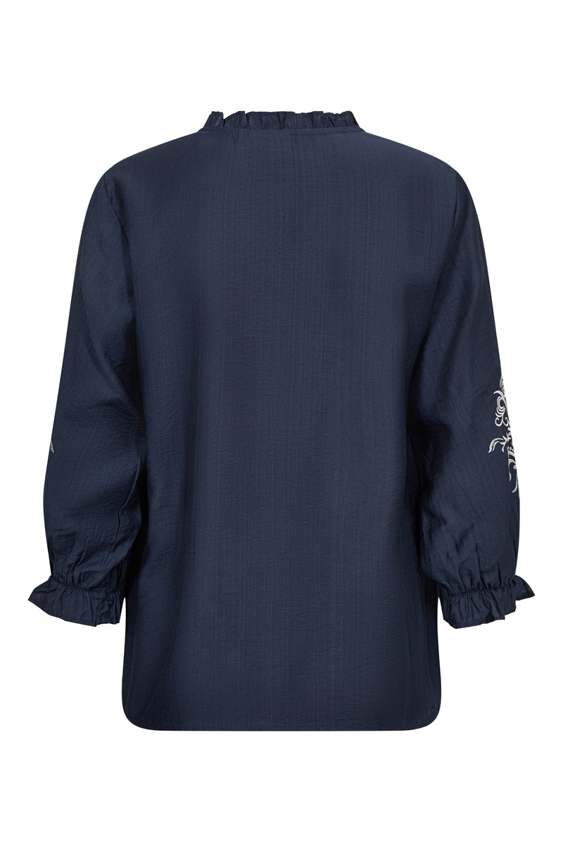 Claire - Bluse med broderi