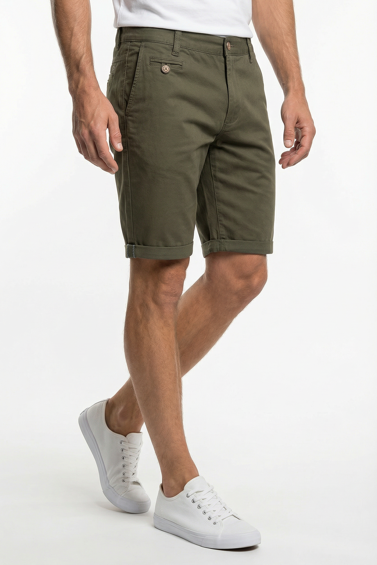Alfonso - Chino shorts med let strech