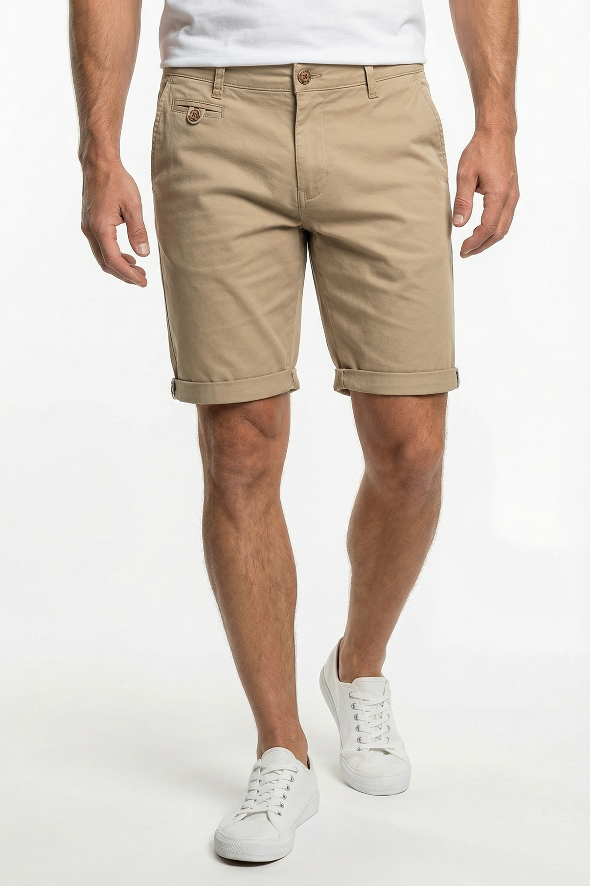 Alfonso - Chino shorts med let strech