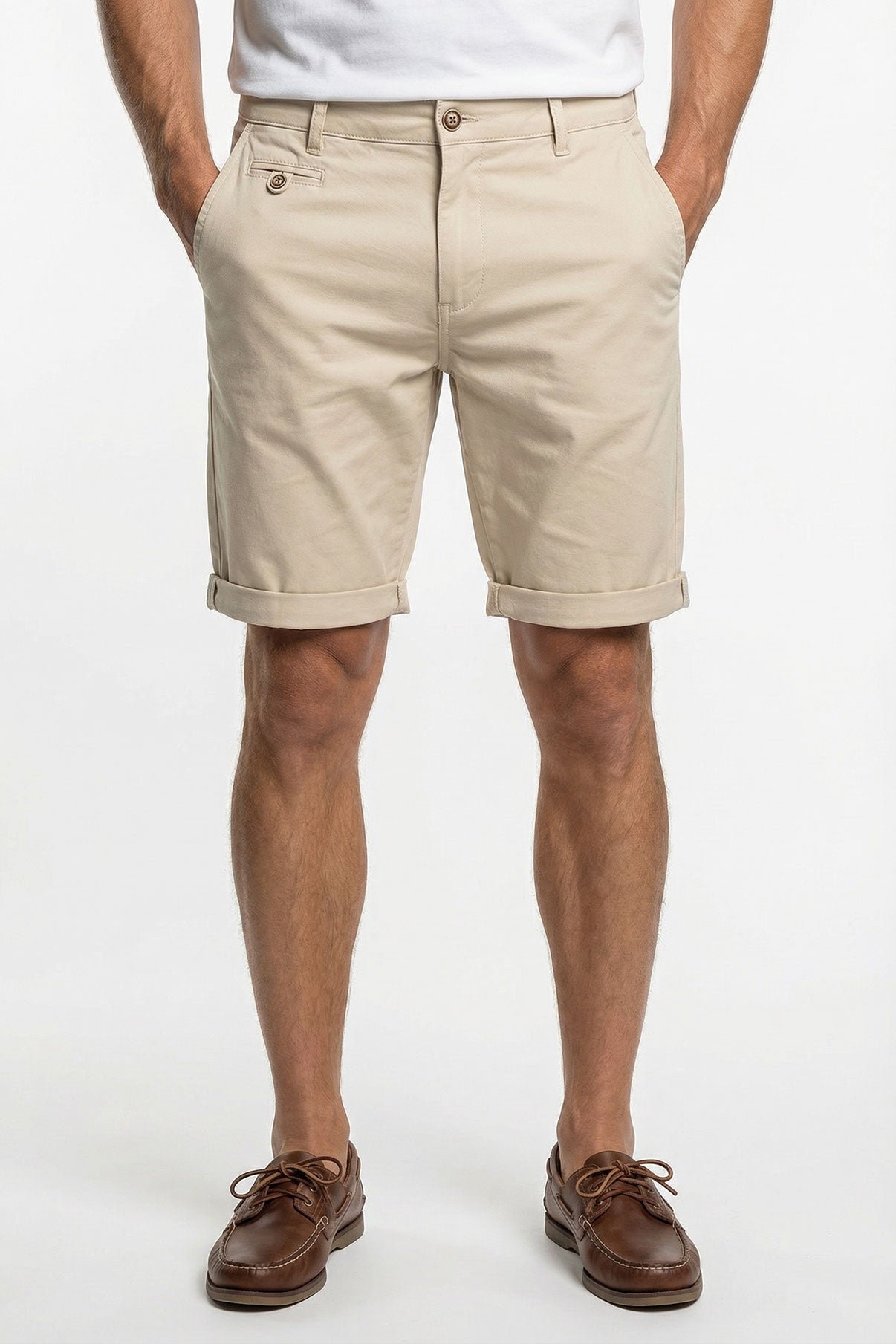 Alfonso - Chino shorts med let strech