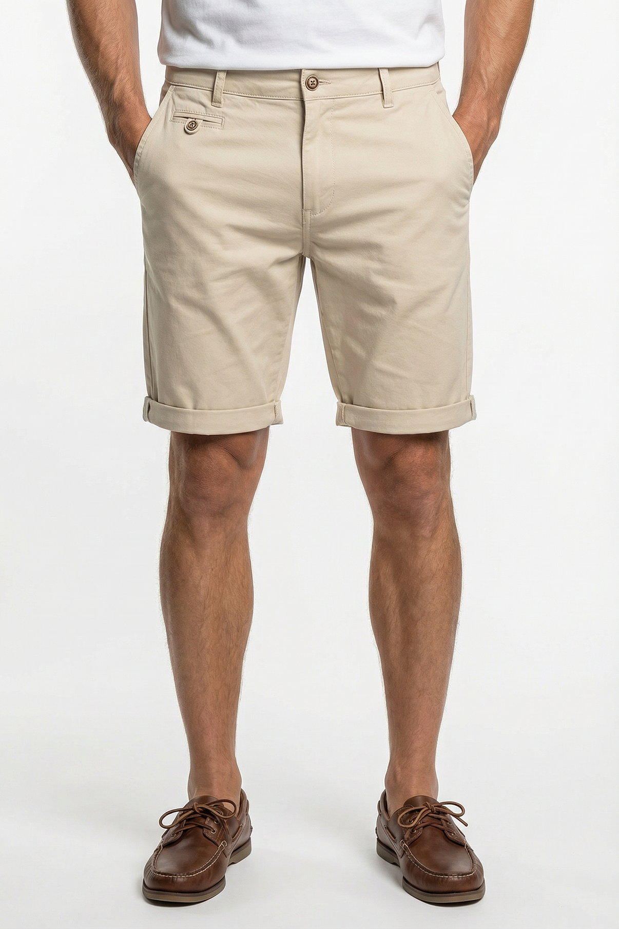 Alfonso - Chino shorts med let strech