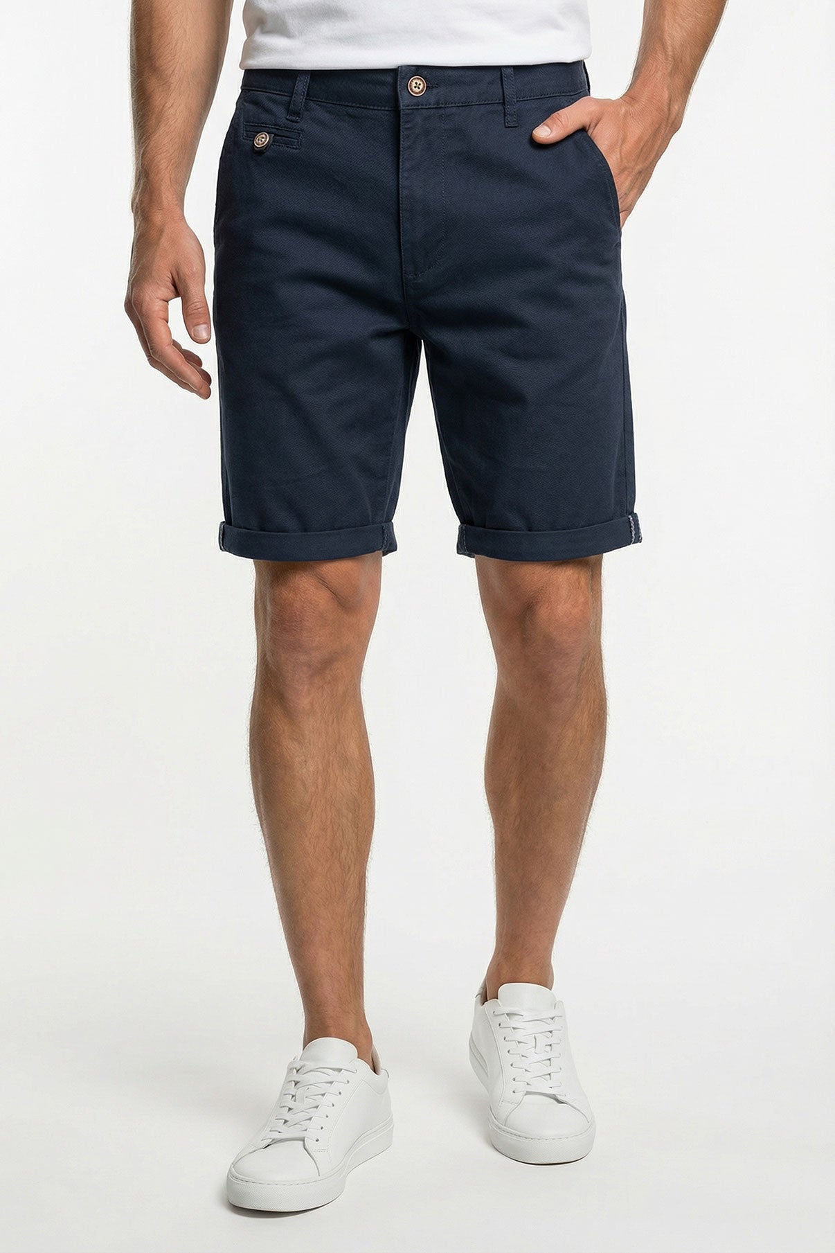 Alfonso - Chino shorts med let strech