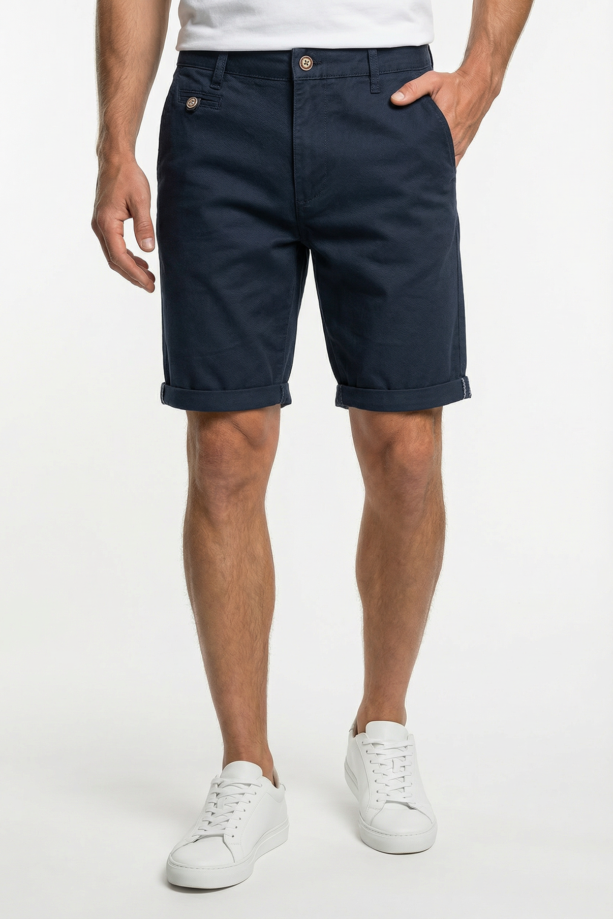 Alfonso - Chino shorts med let strech