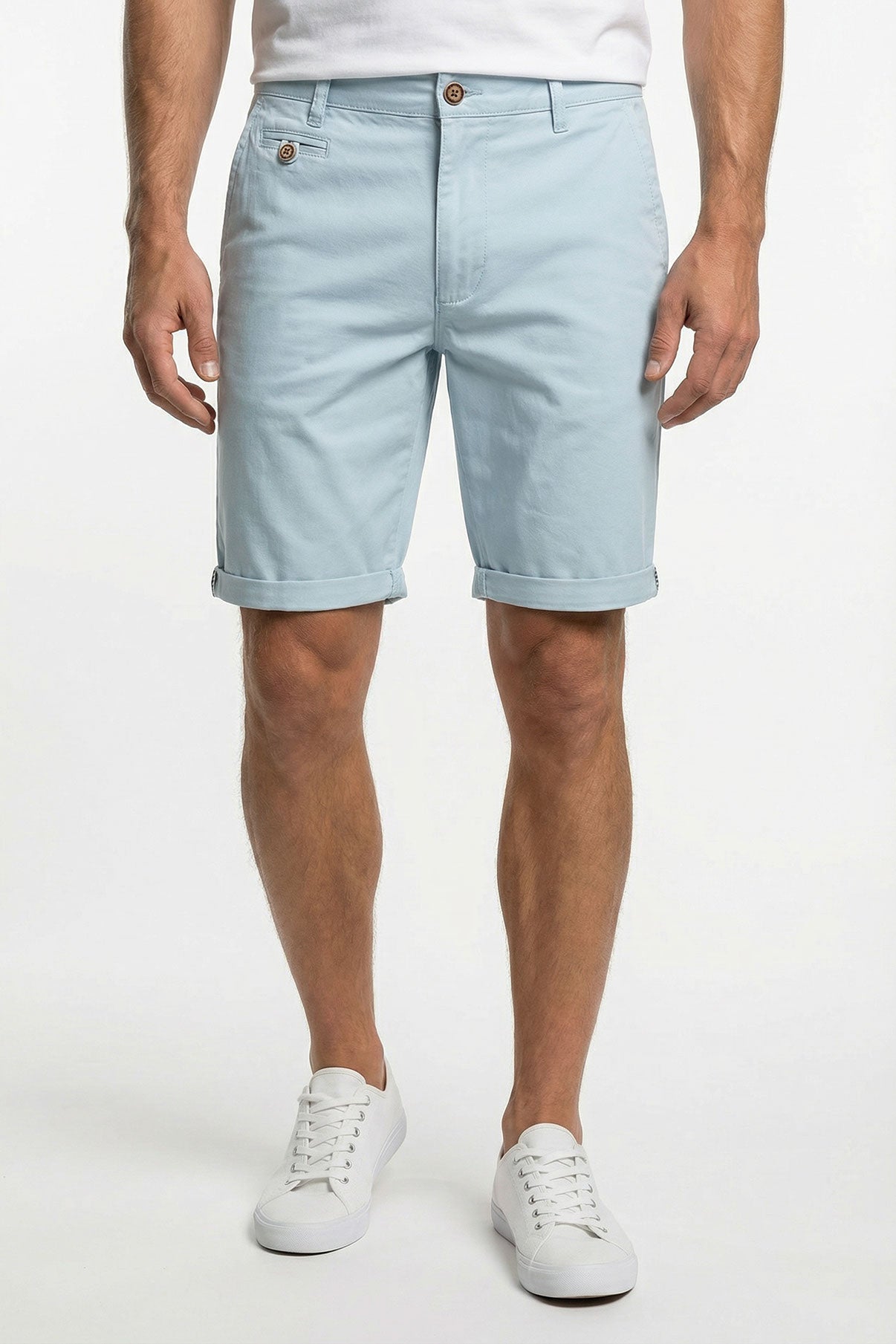 Alfonso - Chino shorts med let strech