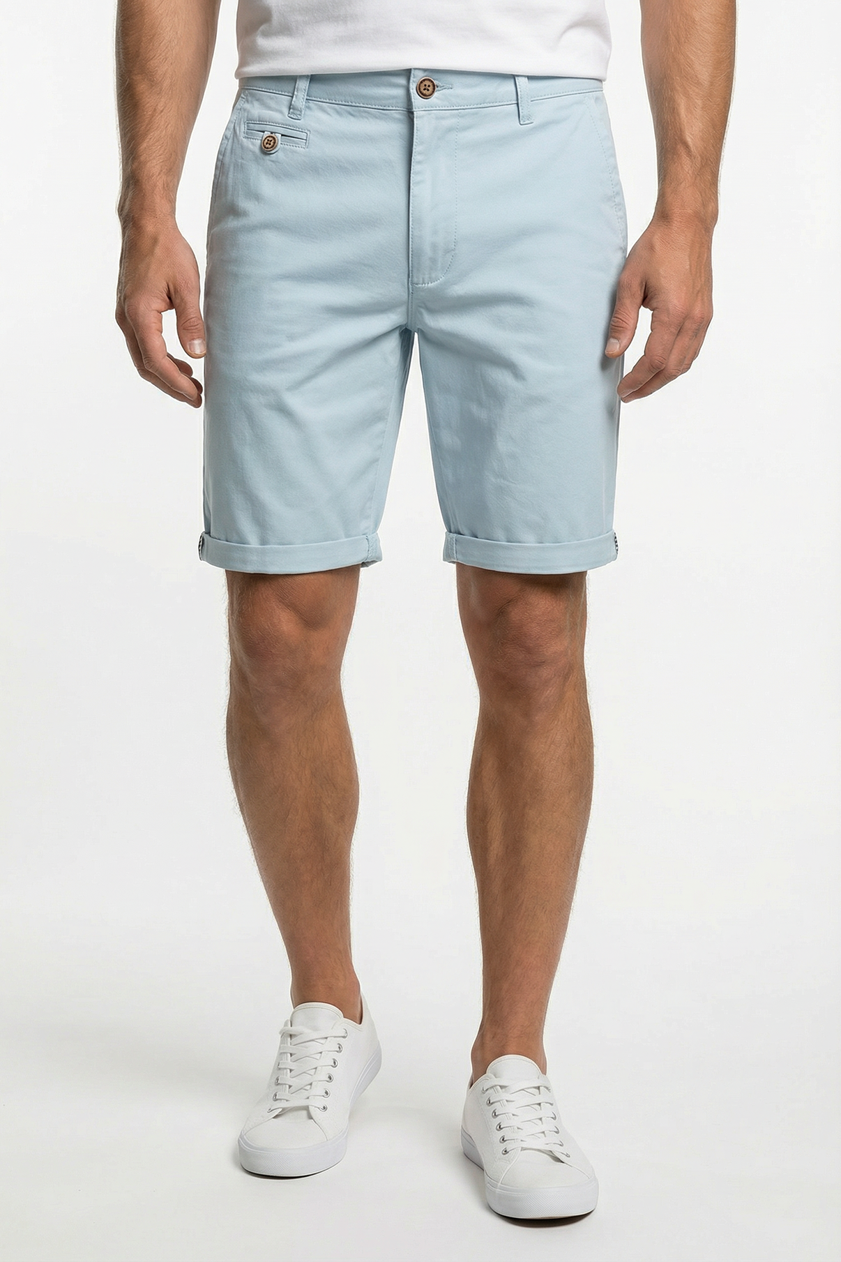 Alfonso - Chino shorts med let strech
