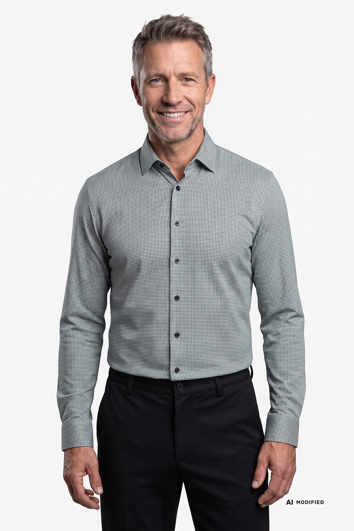 Ravi - Langærmet jersey skjorte med ultra stretch