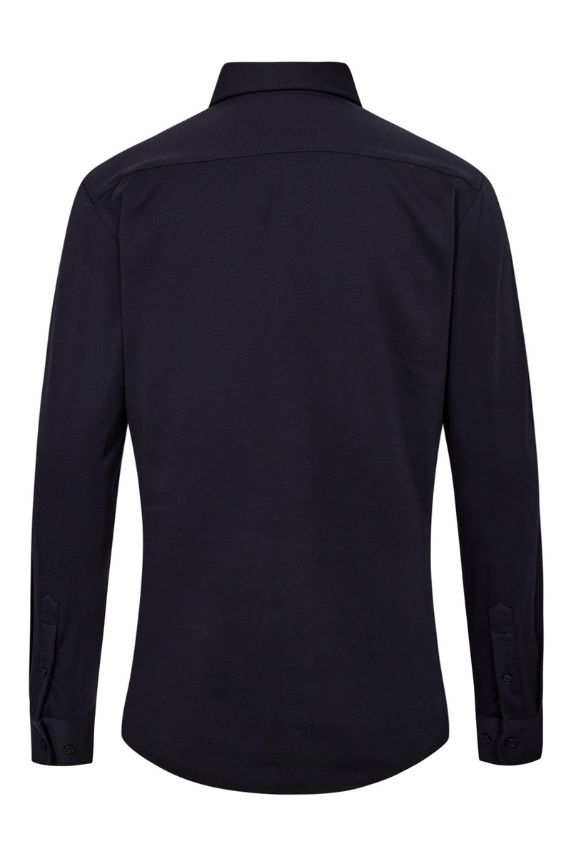 Langærmet jersey skjorte med ultra stretch i modern comfort fit