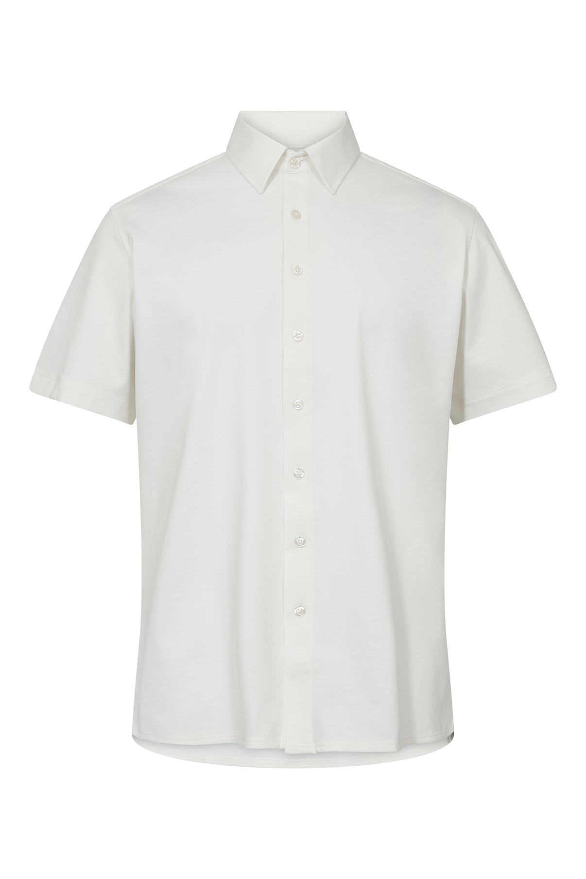 Kortærmet jersey skjorte med ultra stretch i modern comfort fit