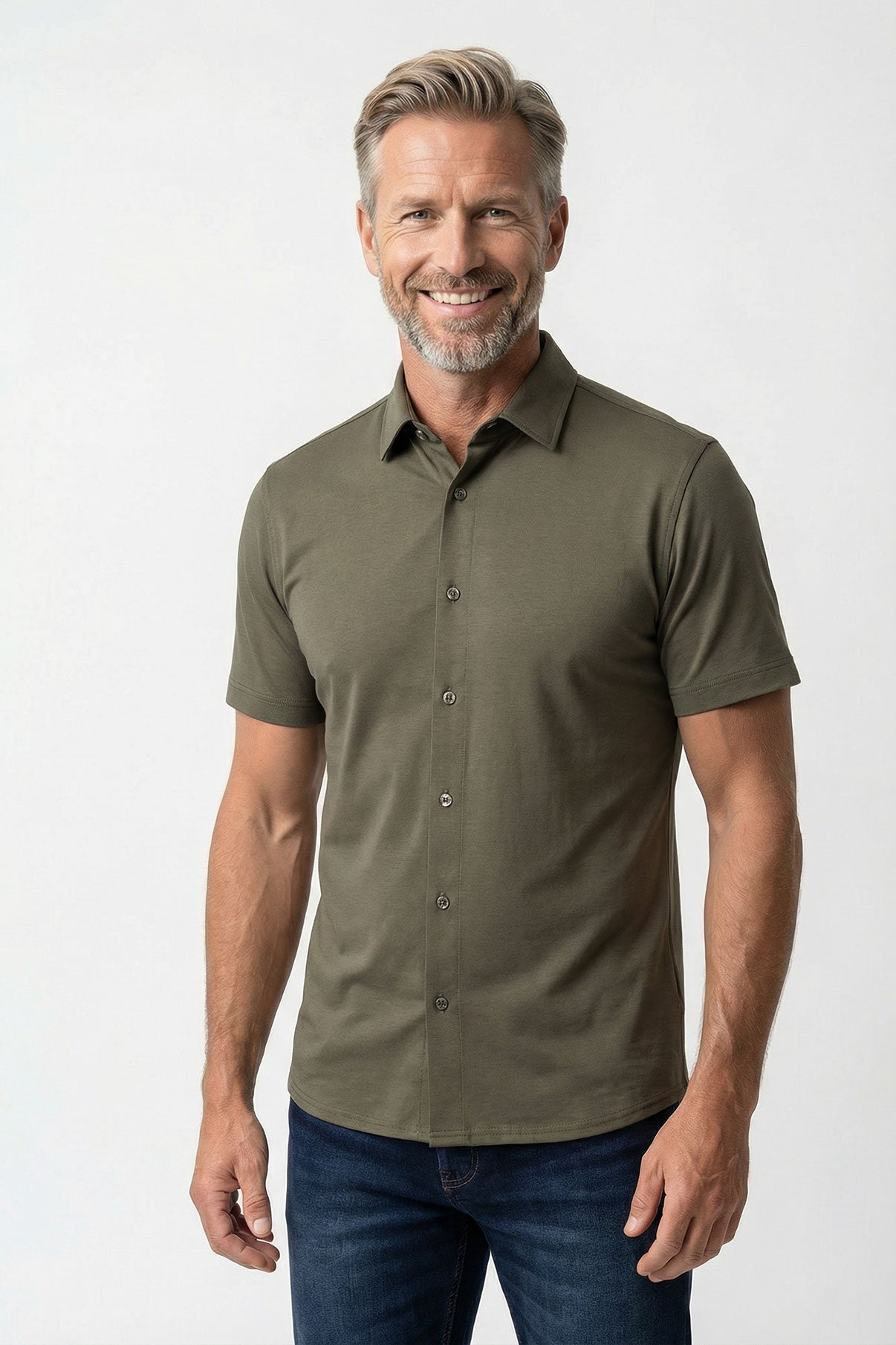 Ravi SS - Kortærmet jersey skjorte med ultra stretch