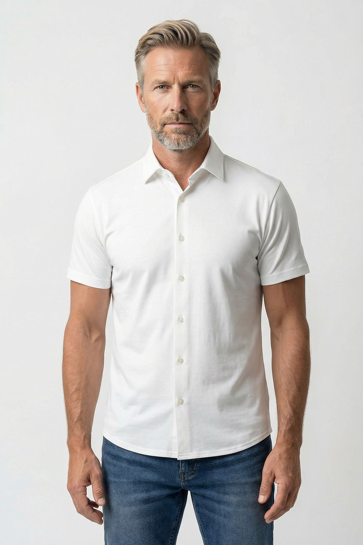 Ravi SS - Kortærmet jersey skjorte med ultra stretch