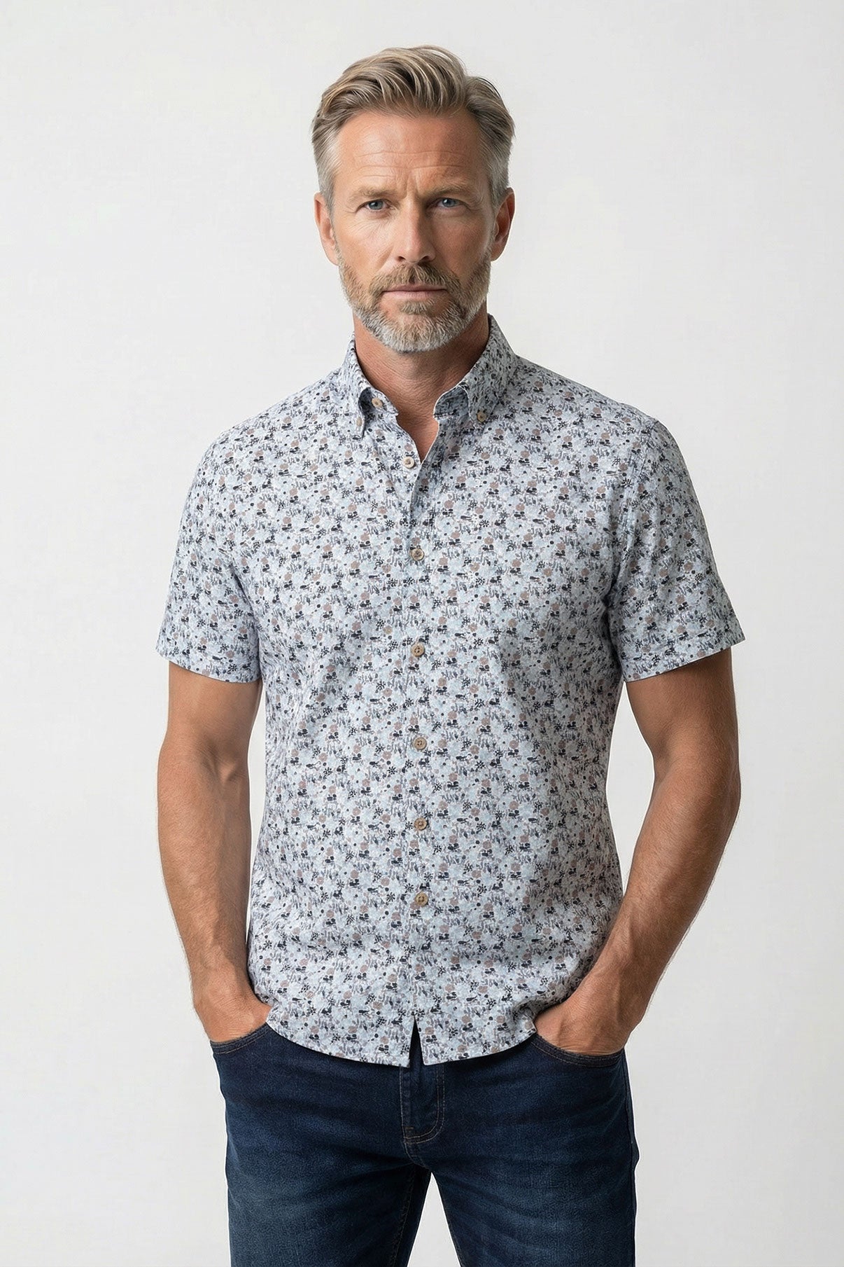 Ravi SS - Kortærmet jersey skjorte med ultra stretch