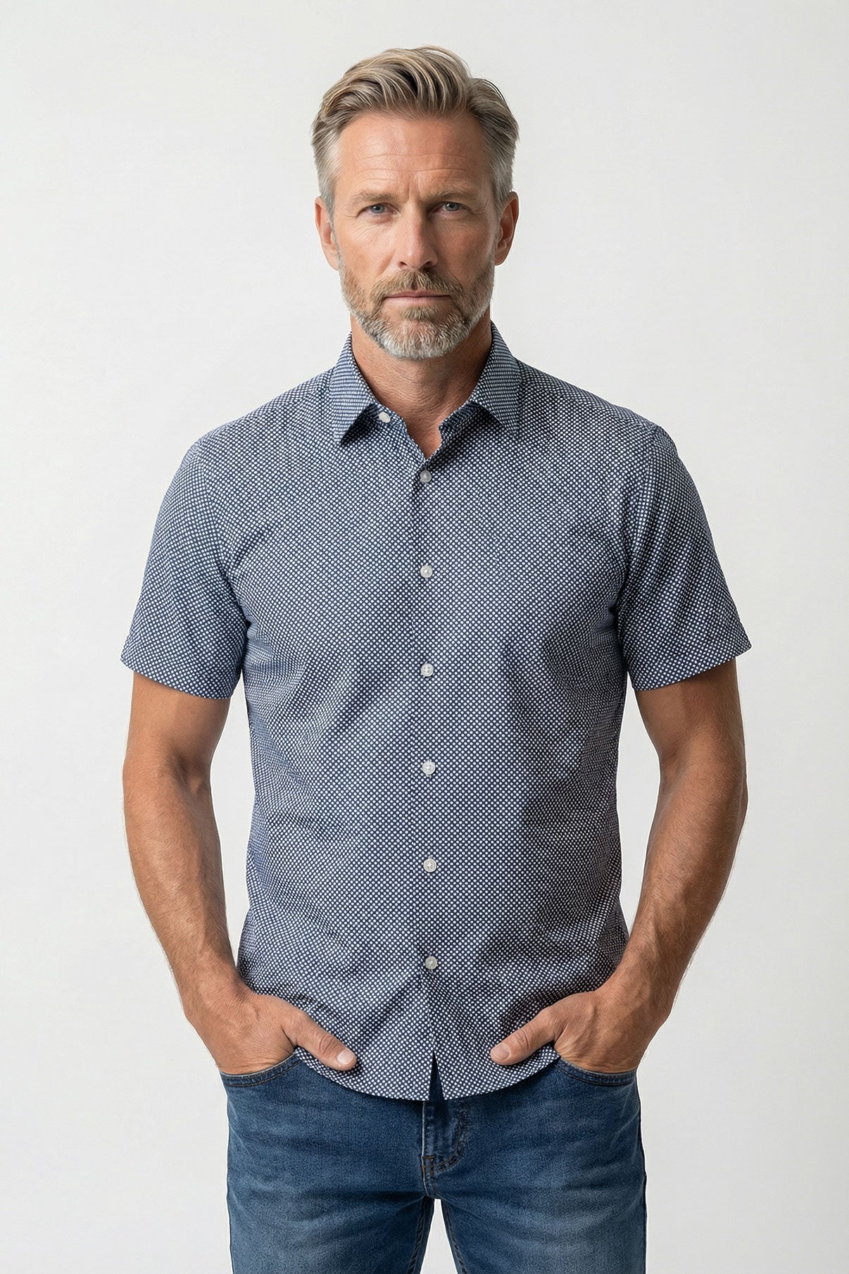 Ravi SS - Kortærmet jersey skjorte med ultra stretch