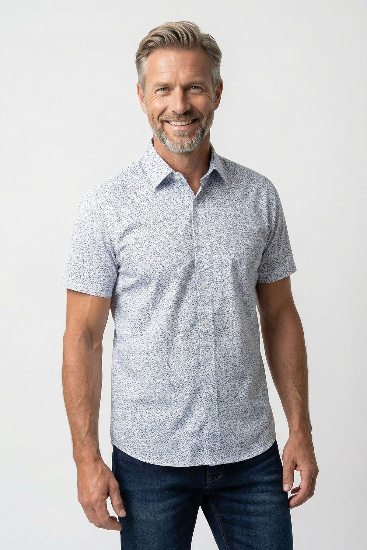 Ravi SS - Kortærmet jersey skjorte med ultra stretch