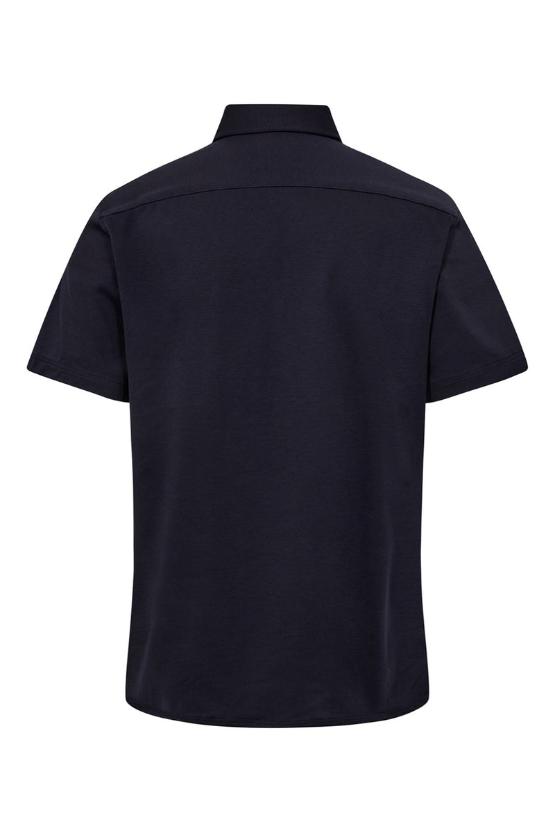 Kortærmet jersey skjorte med ultra stretch i modern comfort fit