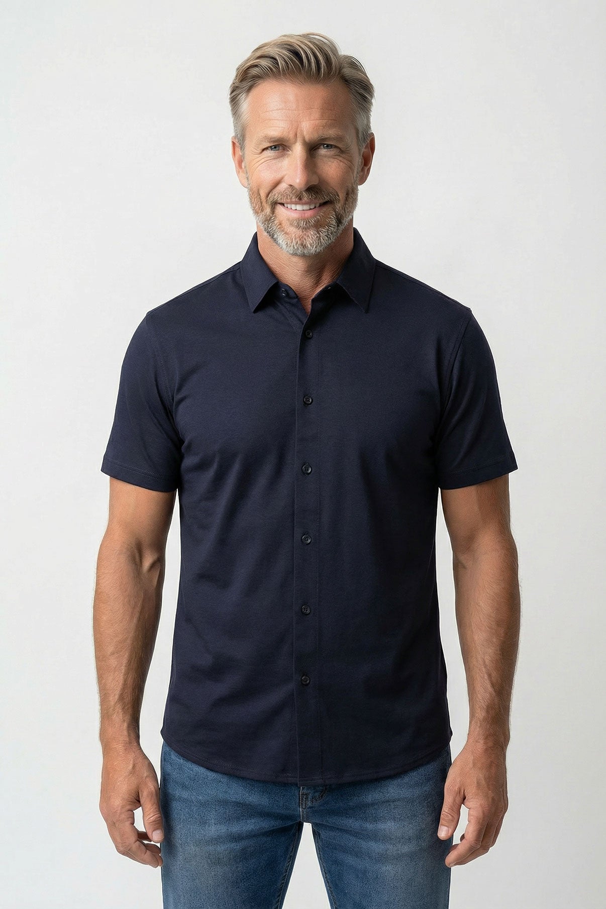 Ravi SS - Kortærmet jersey skjorte med ultra stretch