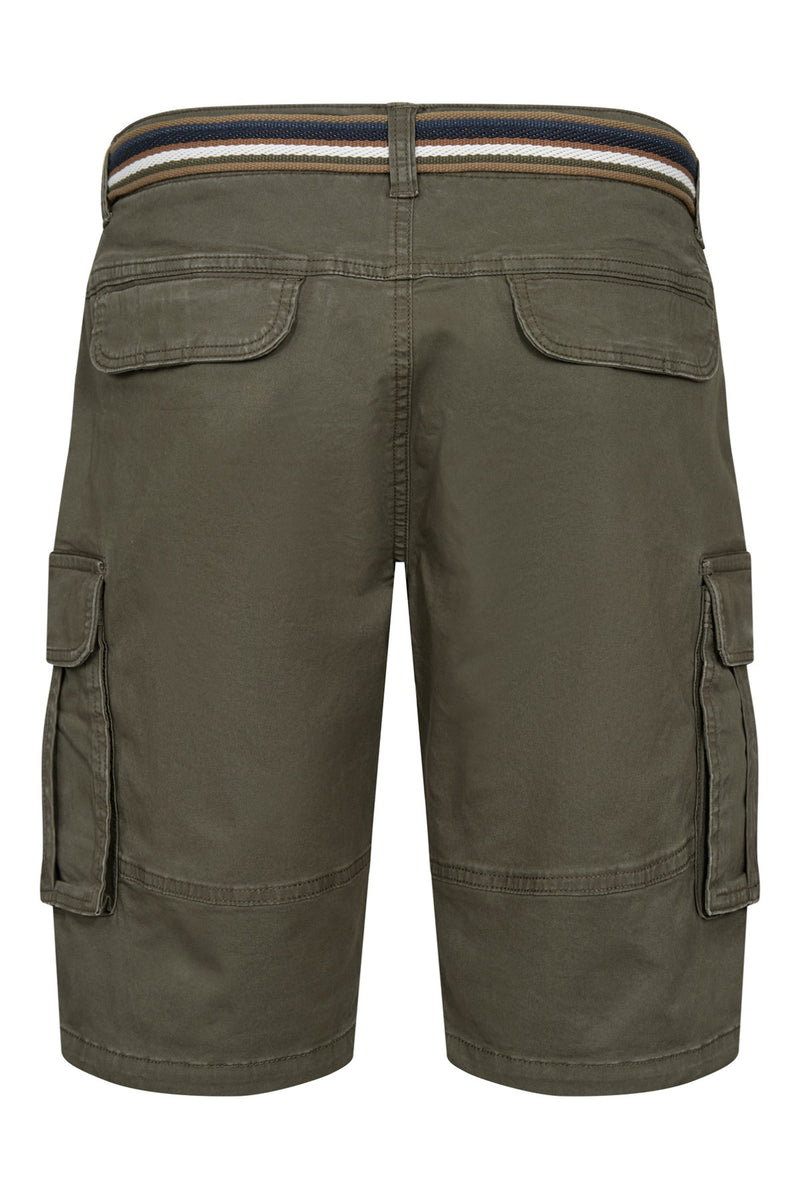 Alfonso - Cargo shorts med bælte og sidelommer
