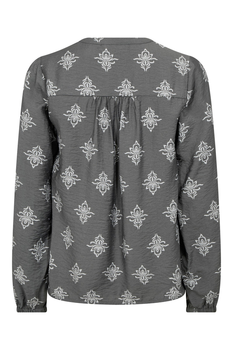 Nille - Viskose bluse med print