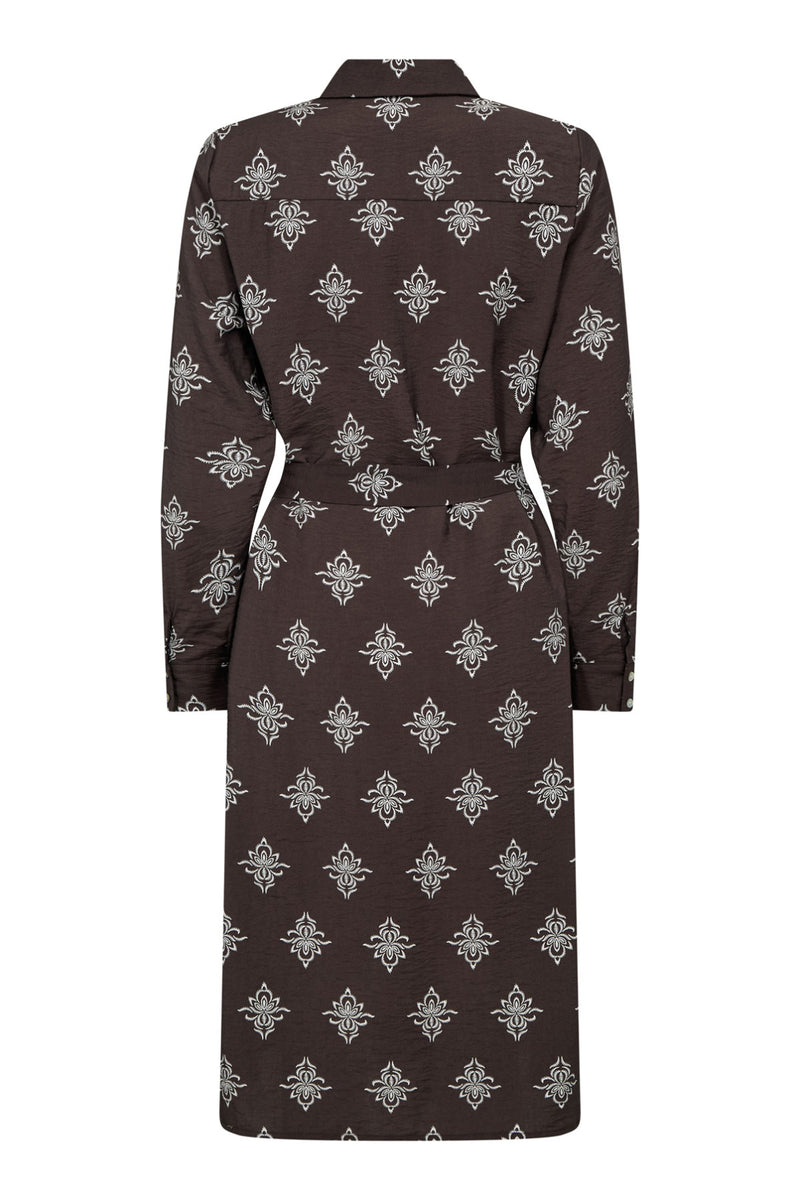 Nille - Viskose kjole med print