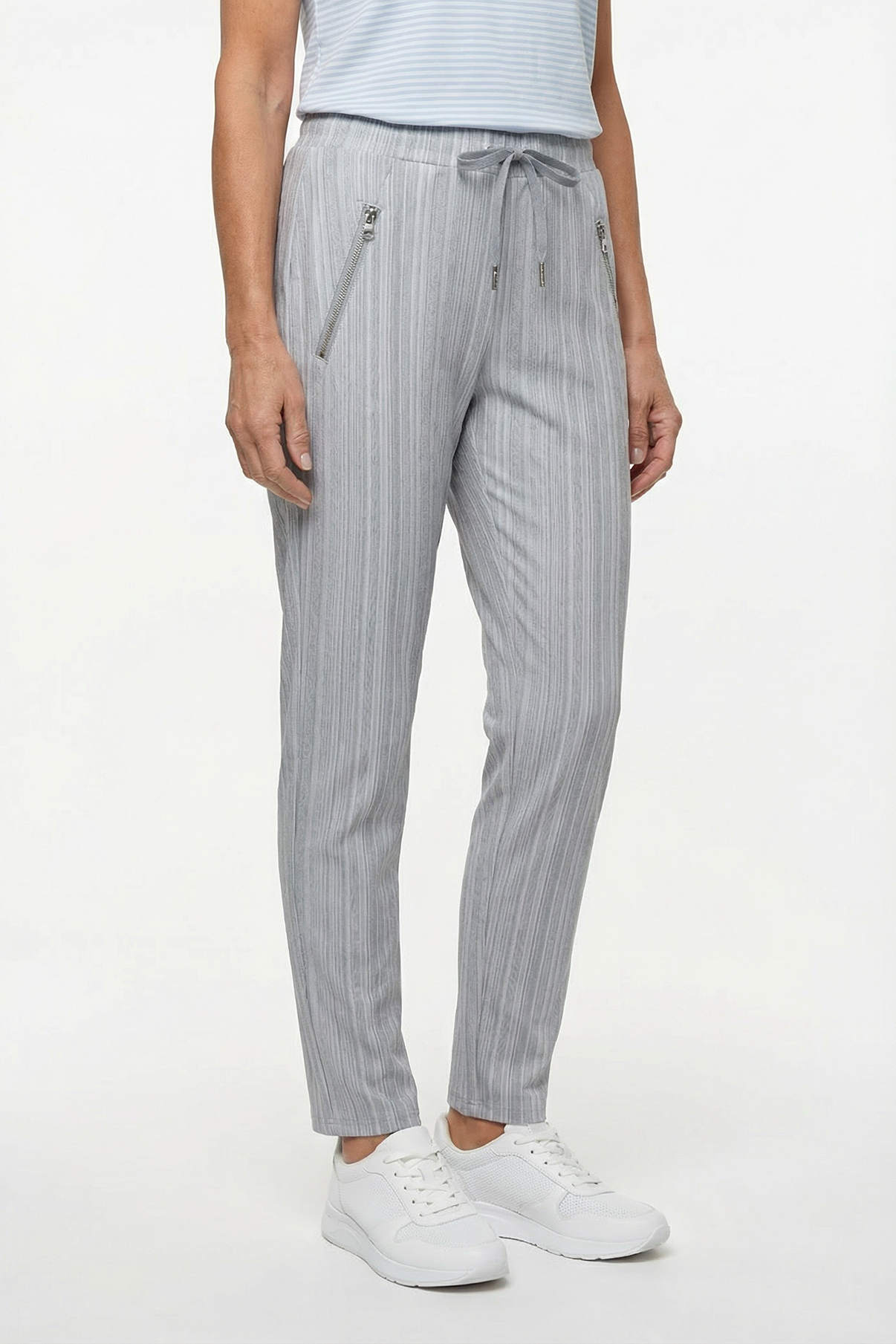 Toa - Strækbare bukser med bindebånd i taljen