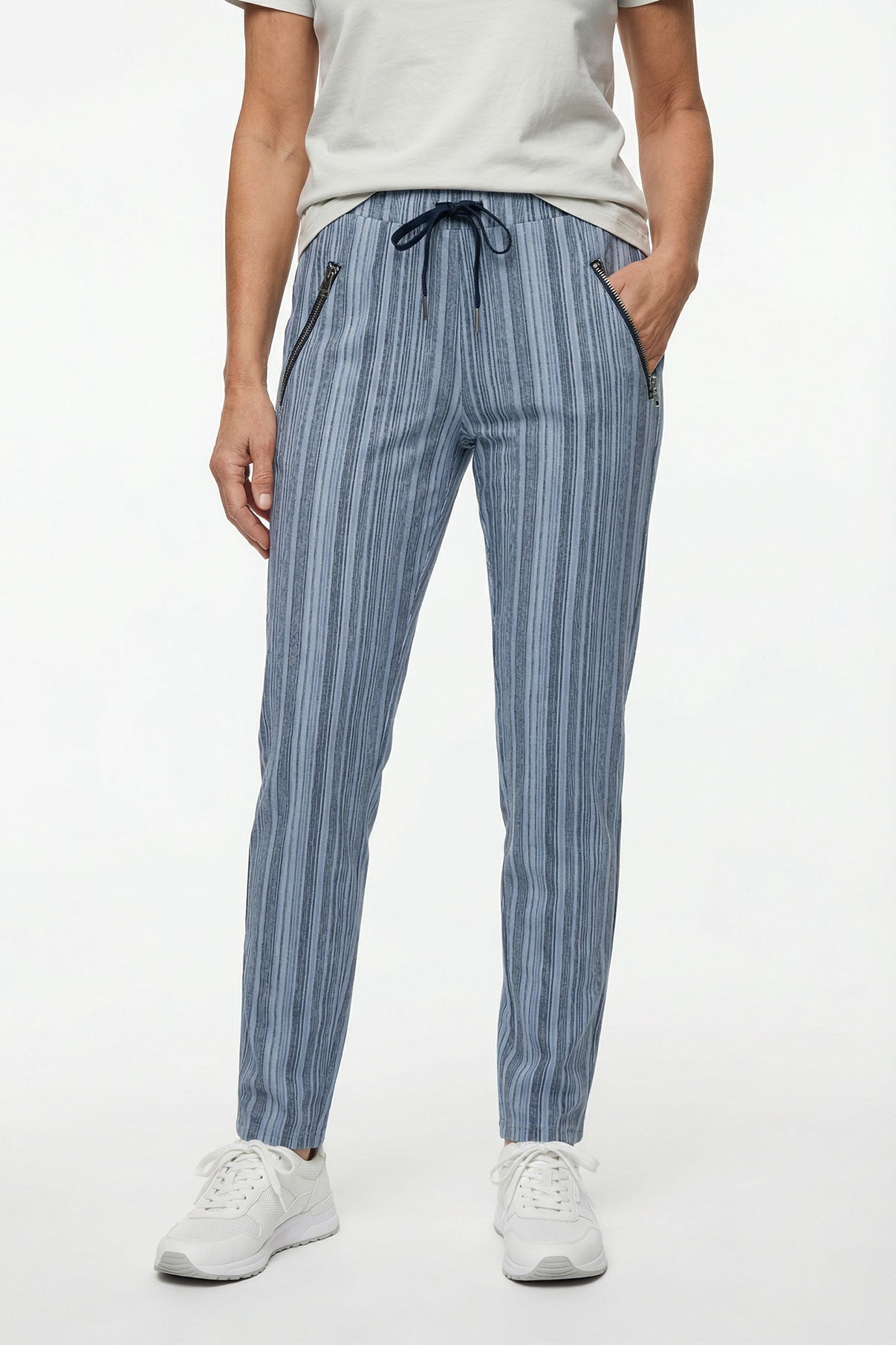 Toa - Strækbare bukser med bindebånd i taljen