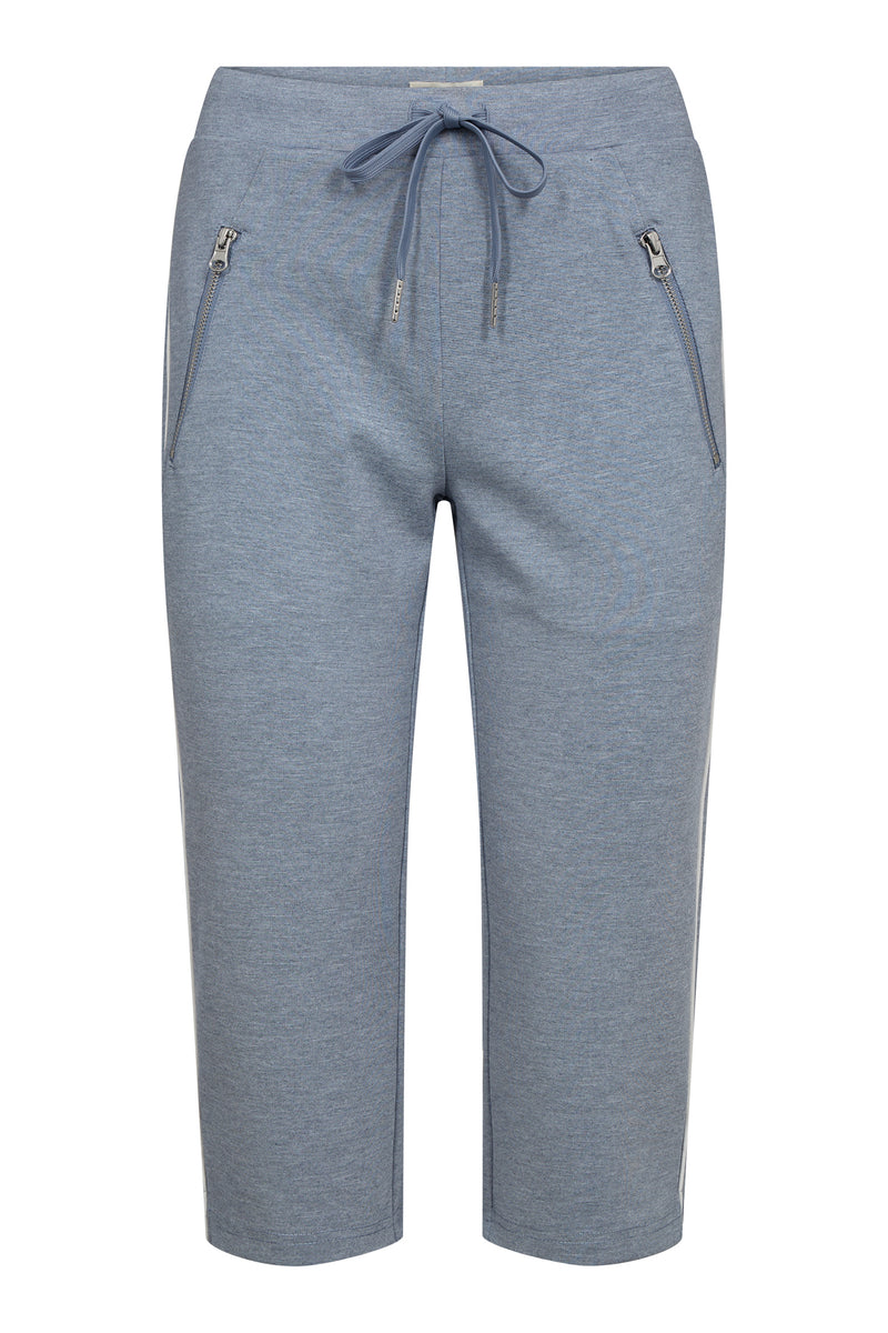 Carna - Strækbare capribukser med bindebånd