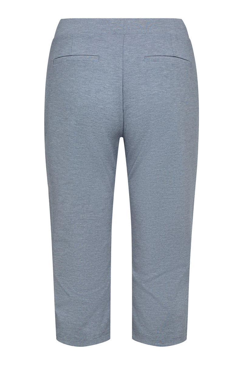 Carna - Strækbare capribukser med bindebånd