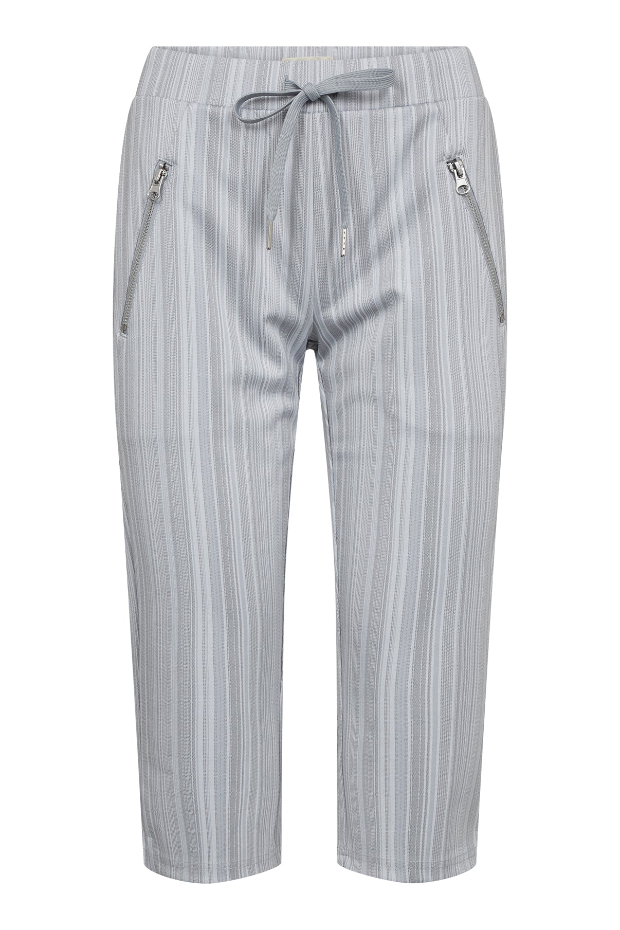 Carna - Strækbare capribukser med bindebånd