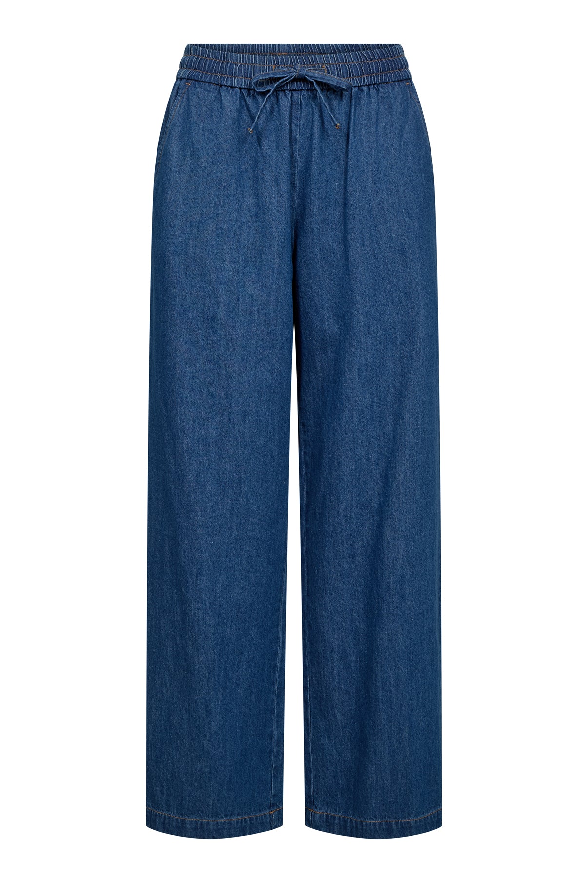 Adda - Denim bukser med lige ben og lommer