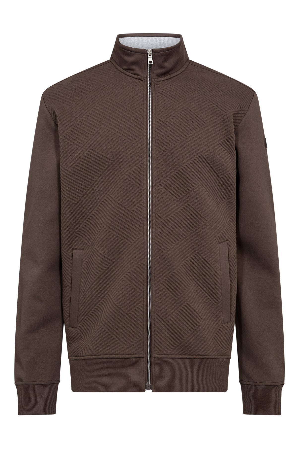 Planet - Sweatshirtjakke med struktur