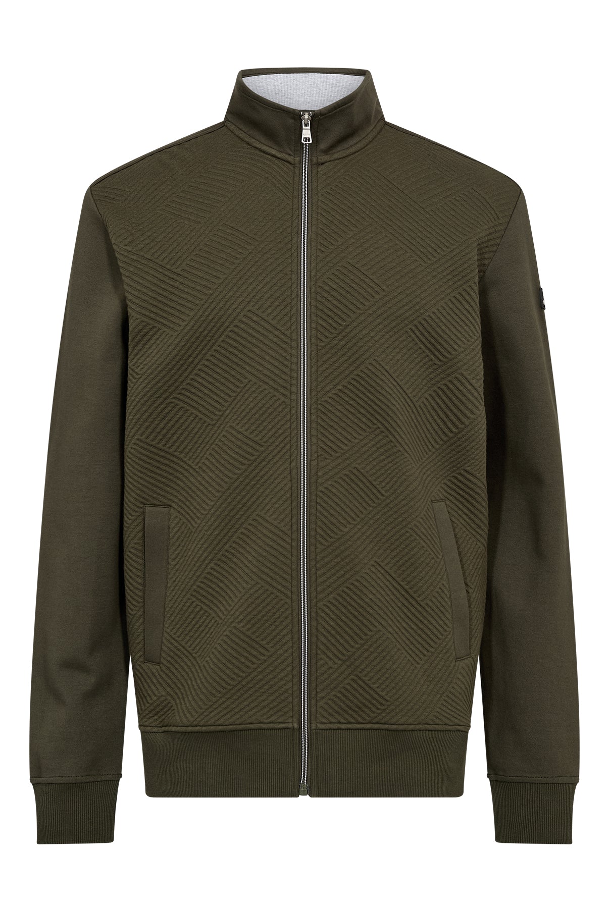 Planet - Sweatshirtjakke med struktur