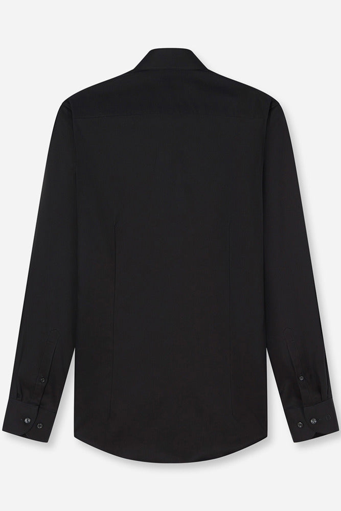 Langærmet covershirt i modern fit og strygefri kvalitet