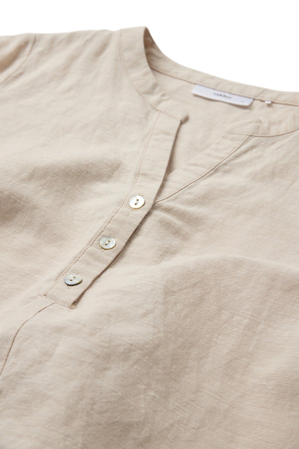 Alora - Hørbluse med trekvartærmer