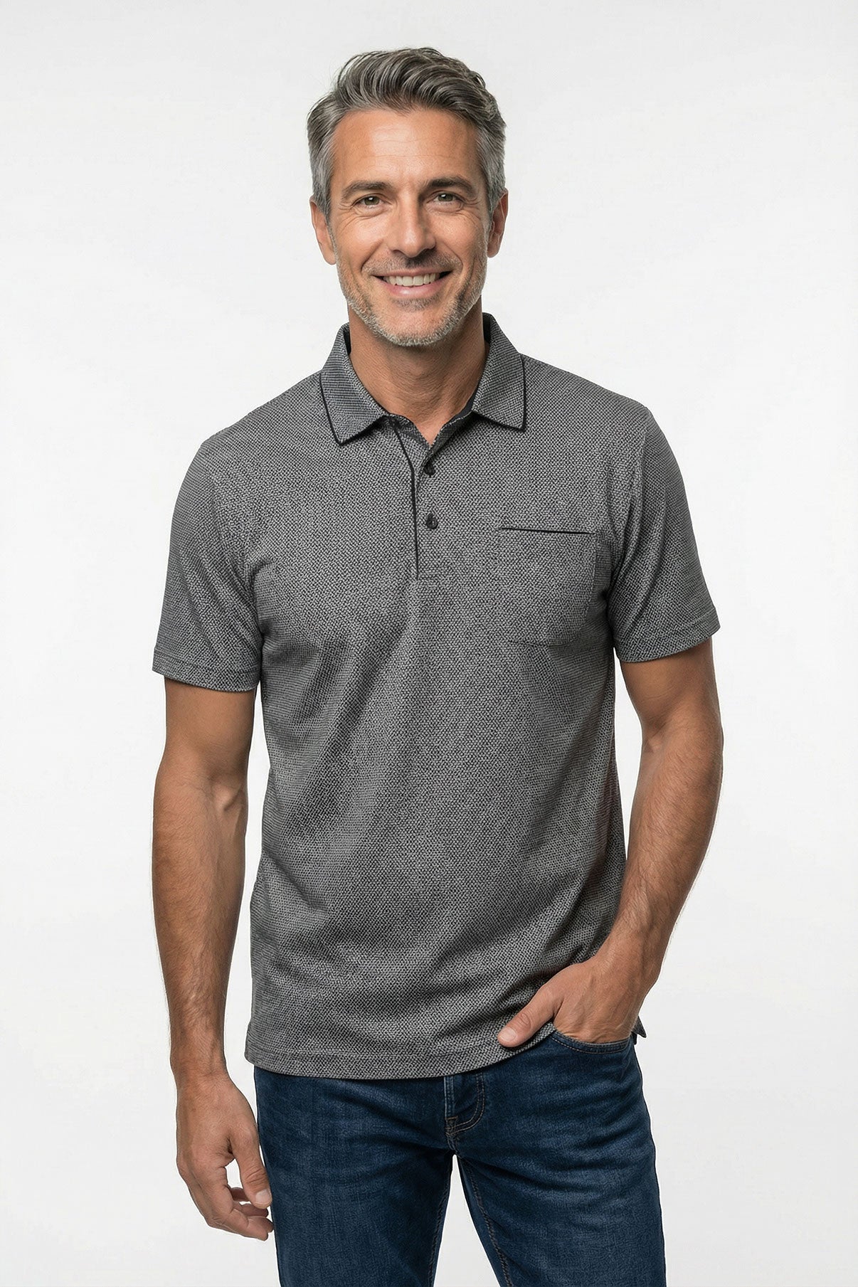 Peter - Polo T-shirt med brystlomme