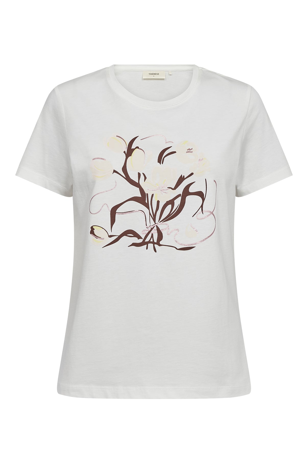 Ida - T-shirt i bomuld med detalje