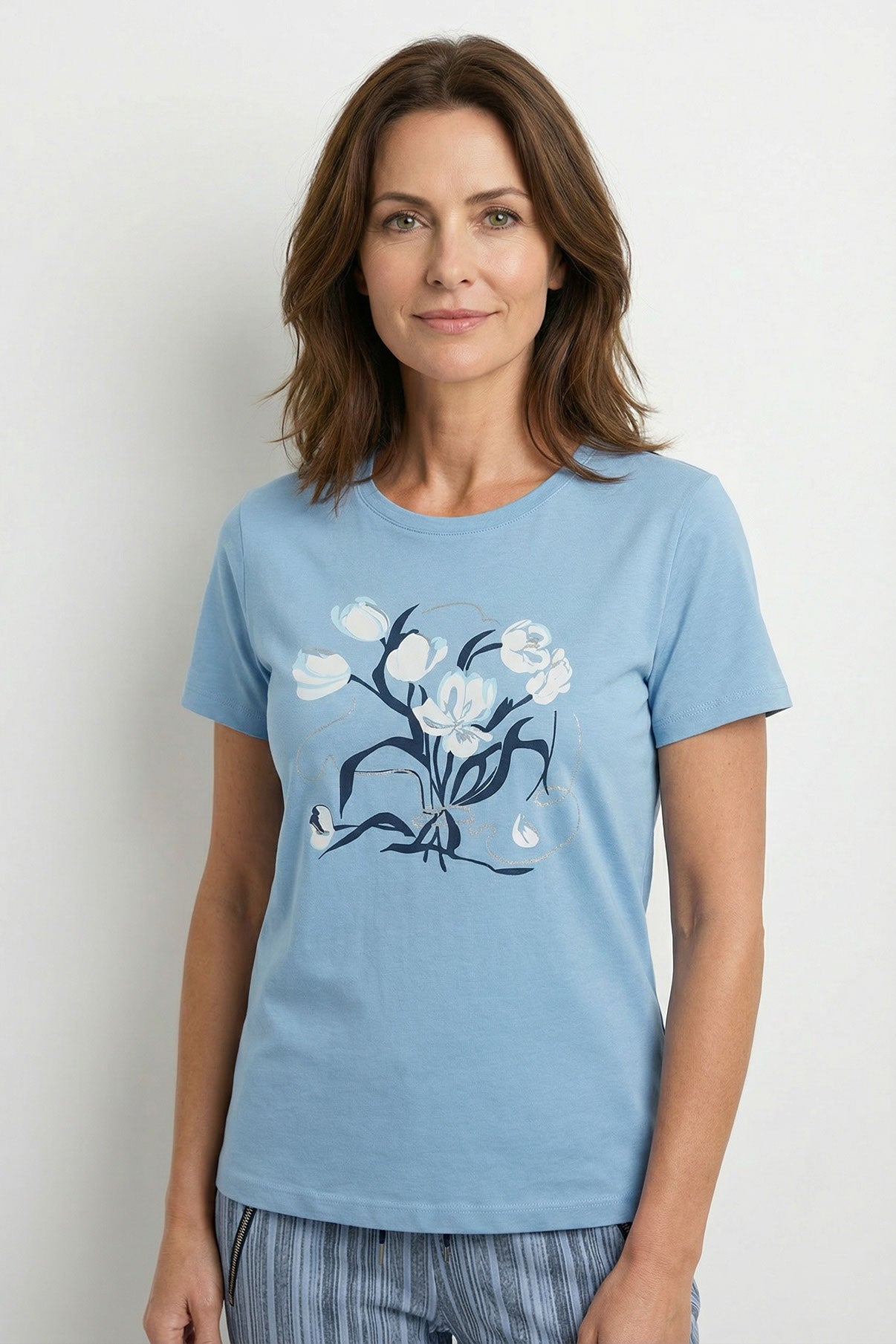 Ida - T-shirt i bomuld med detalje