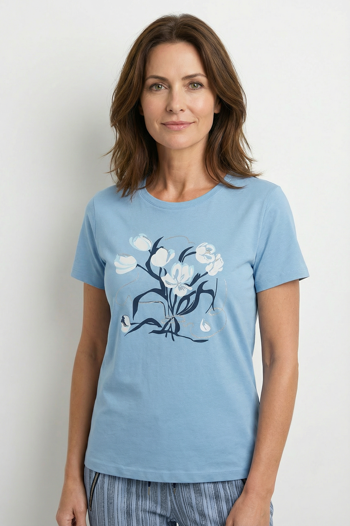 Ida - T-shirt i bomuld med detalje