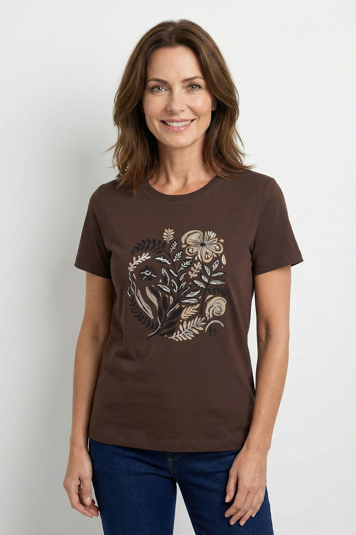 Ida - T-shirt i bomuld med detalje