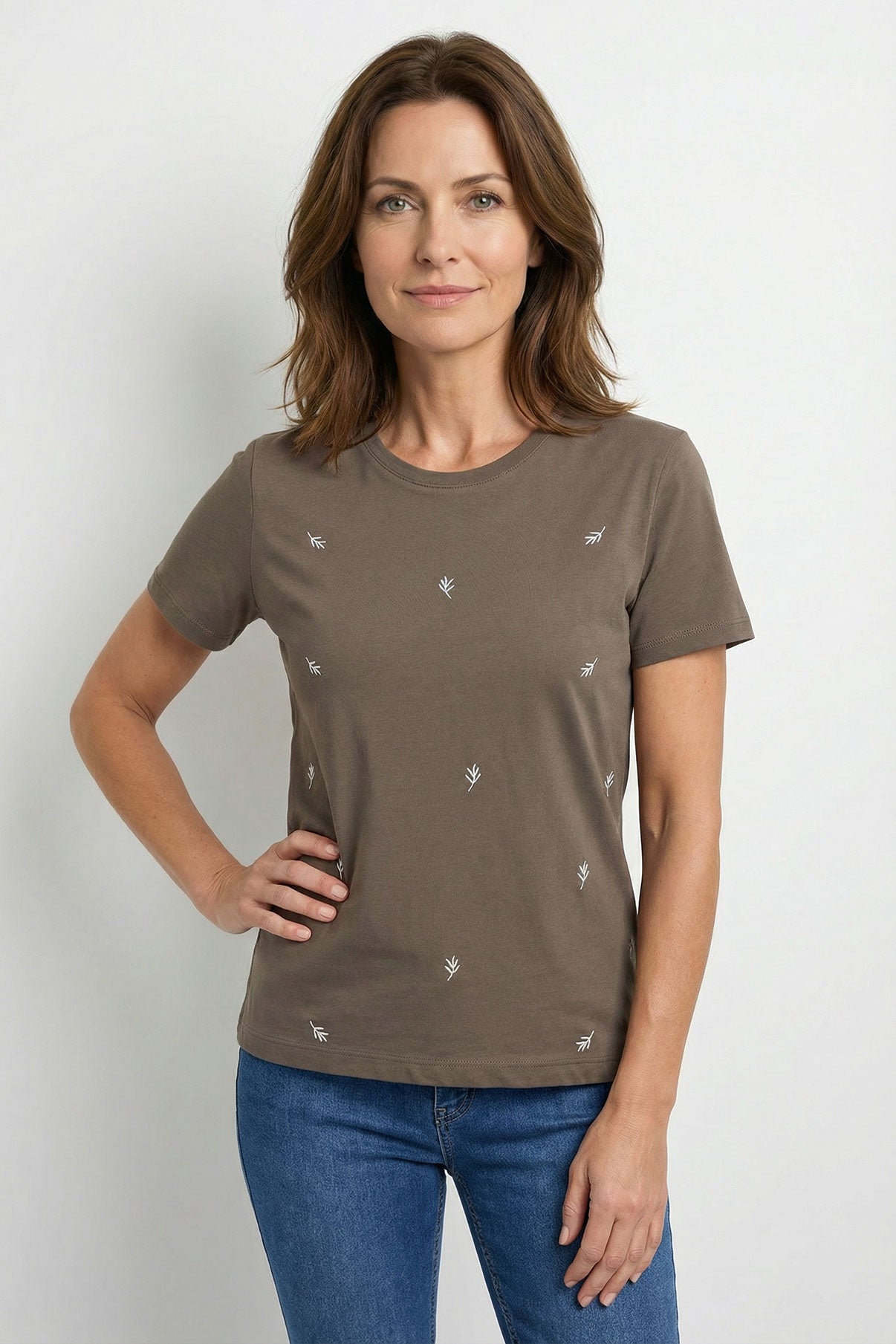 Ida - T-shirt i bomuld med detalje