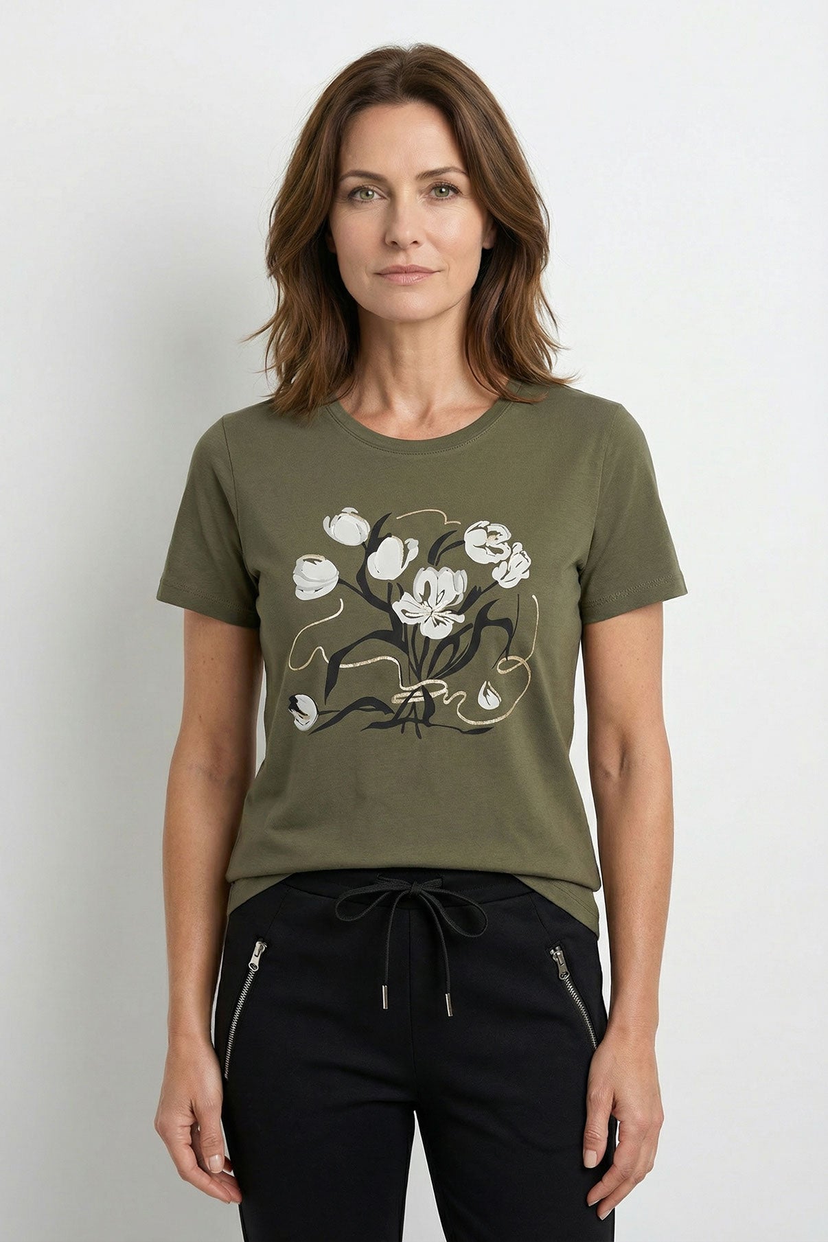 Ida - T-shirt i bomuld med detalje