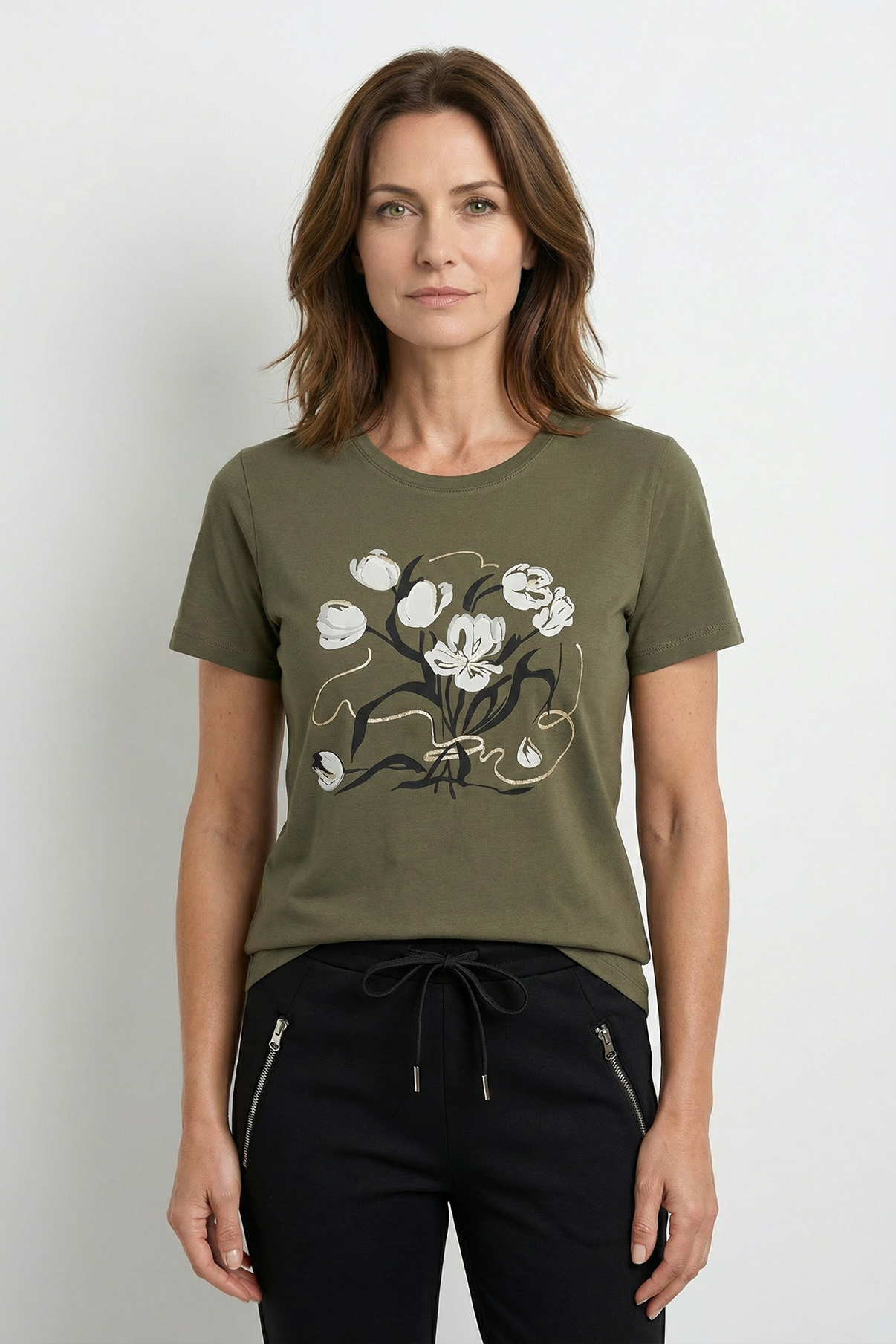 Ida - T-shirt i bomuld med detalje